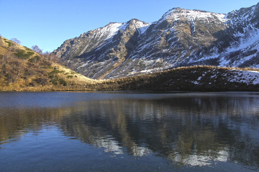 Озеро Малое Дзитаку в ноябре